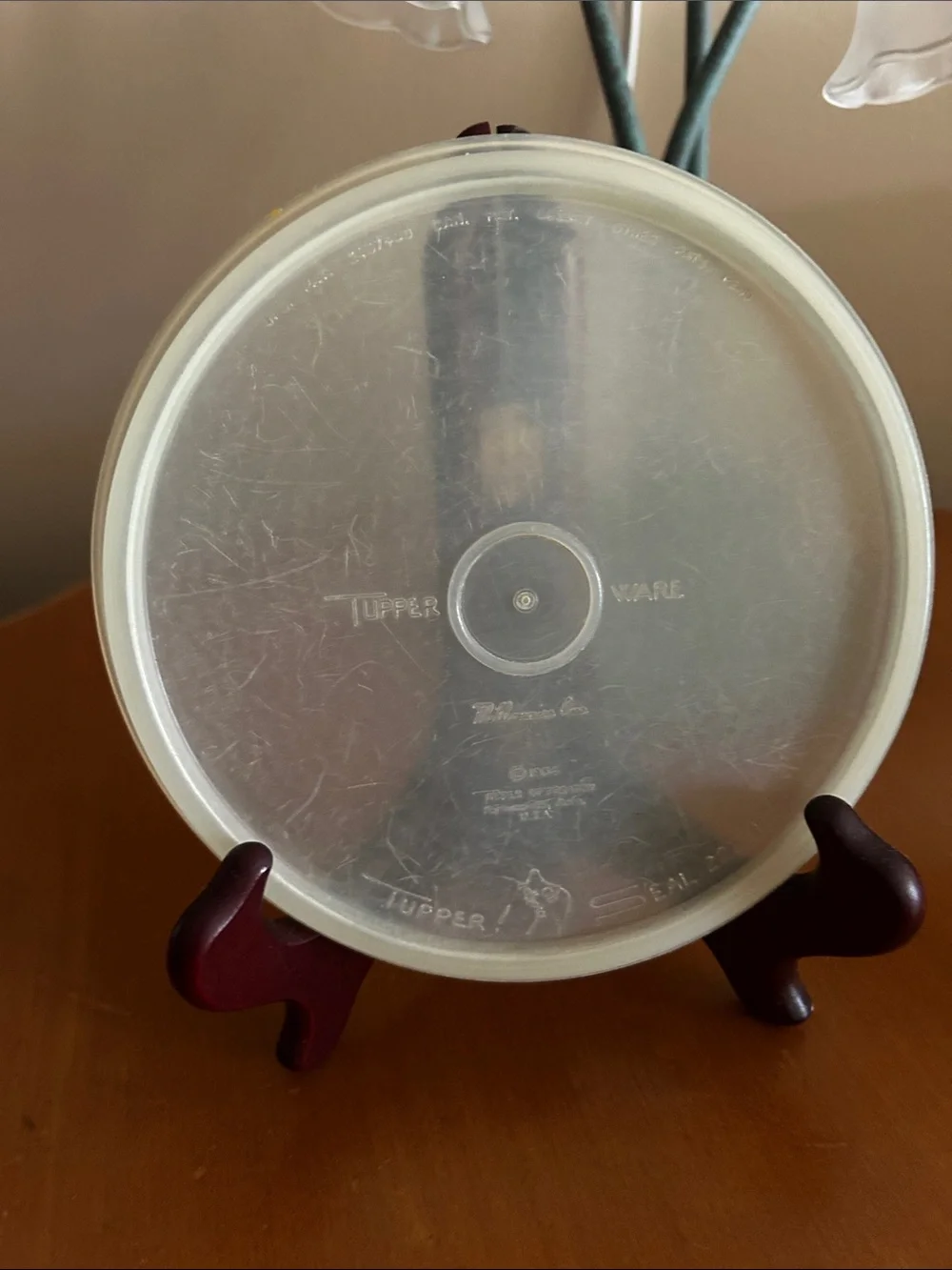 Vintage Tupperware Clear Lid